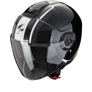 Scorpion Exo-City II Vel Metal Black White Jet Helmet Größe 2XL