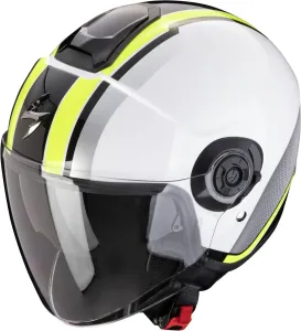 Scorpion Exo-City II Vel White Neon Yellow Jet Helmet Größe 2XL