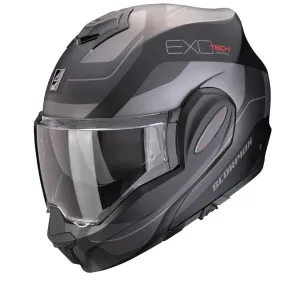 Scorpion Exo-Tech Evo Pro Commuta Matt Black-Silver Klapphelm Größe 2XL