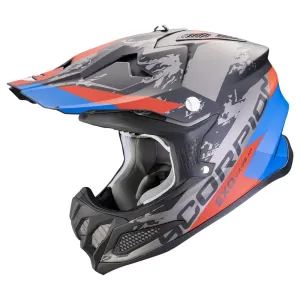 Scorpion VX-22 Air CX Matt Black Blue Red Offroad Helmet Größe L