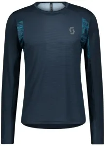 Scott Shirt Trail Run Midnight Blue/Atlantic Blue M Laufshirt mit Langarm