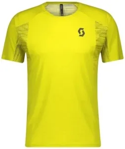 Scott Shirt Trail Run Sulphur Yellow/Smoked Green L Laufshirt mit Kurzarm