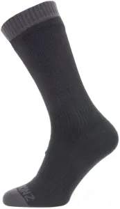 Sealskinz Waterproof Warm Weather Mid Length Sock Black/Grey L