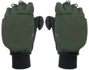 Sealskinz Windproof Cold Weather Convertible Mitten Olive Green/Black L Cyclo Handschuhe