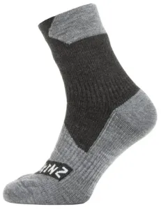 Sealskinz Waterproof All Weather Ankle Length Sock Black/Grey Marl L Fahrradsocken