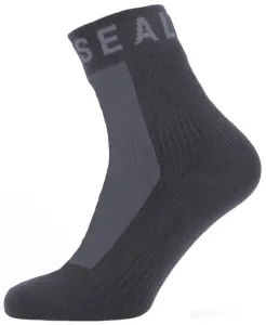 Sealskinz Waterproof All Weather Ankle Length Sock with Hydrostop Black/Grey L Fahrradsocken