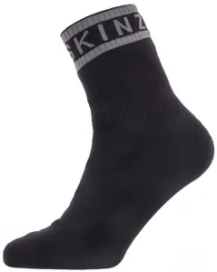 Sealskinz Waterproof Warm Weather Ankle Length Sock With Hydrostop Black/Grey XL Fahrradsocken