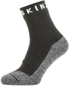 Sealskinz Waterproof Warm Weather Soft Touch Ankle Length Sock Black/Grey Marl/White M Fahrradsocken