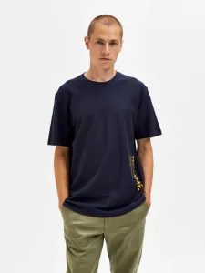 Selected Homme Relax T-Shirt Blau