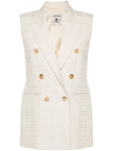 SEMICOUTURE - Alex Tailored Cotton Blend Vest #1566184