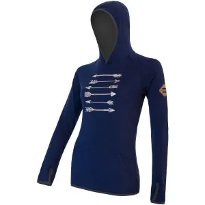 Sensor MERINO UPPER ARROWS Damen Sweatshirt, blau, größe #1086830