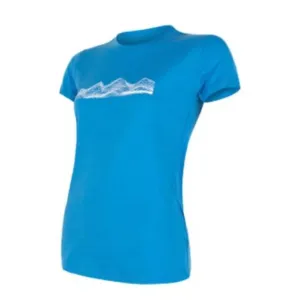 Damen T-Shirt Sensor Merino Active PT Gebirge Kurzarm blue 18100019