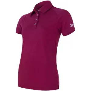 Sensor MERINO ACTIVE POLO Damen T-Shirt, violett, veľkosť M