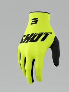 SHOT Burst Neon Gelb Handschuhe Größe 9