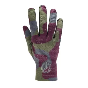 Gravel-Handschuhe für Damen Silvini Saltara WA2298 Pflaume-Oliv