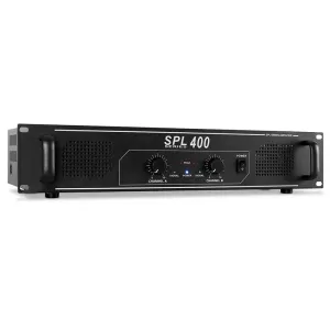Skytec SPL-400 DJ PA-Verstärker Endstufe 2x 200 Watt schwarz