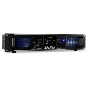 Skytec SPL-2000-MP3 DJ PA-Verstärker 2-Kanal Endstufe 2 x 1000W USB SD MP3