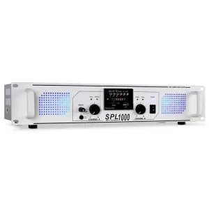 Skytec SPL-1000-MP3 DJ PA-Verstärker 2-Kanal Endstufe 2 x 500W USB-SD-MP3