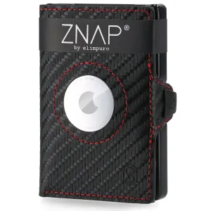 Slimpuro ZNAP Airtag Wallet 12 Karten Münzfach 8,9 x 1,8 x 6,3 cm (BxHxT) RFID-Schutz #274709