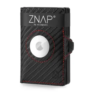 Slimpuro ZNAP Airtag Wallet 8 Karten Münzfach 8,9 x 1,5 x 6,3 cm (BxHxT) RFID-Schutz