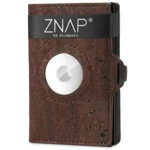 Slimpuro ZNAP Airtag Wallet 8 Karten Münzfach 8,9 x 1,5 x 6,3 cm (BxHxT) RFID-Schutz #274952
