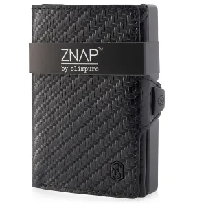 Slimpuro ZNAP Slim Wallet 12 Karten Münzfach 8,9 x 1,8 x 6,3 cm (BxHxT)   RFID-Schutz #273779