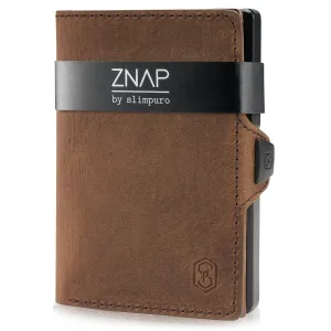 Slimpuro ZNAP Slim Wallet 12 Karten Münzfach 8,9 x 1,8 x 6,3 cm (BxHxT)   RFID-Schutz #273774