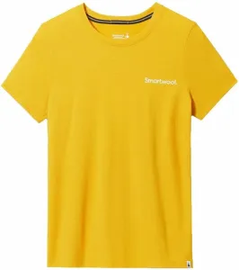 Smartwool Women's Explore the Unknown Graphic Short Sleeve Tee Slim Fit Honey Gold L Outdoor T-Shirt