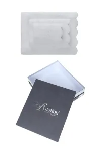 Geschenkverpackung Hand- und Badetücher SILVIA, 3 St. Weiß / White,Geschenkverpackung Hand- und Badetücher SILVIA, 3 St. Weiß / White