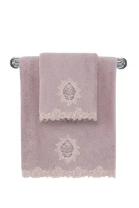 Kleines Handtuch DESTAN 30x50 cm Violett-Lila