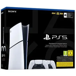 PlayStation 5 (Slim) Digital Edition + 2x DualSense Wireless Controller