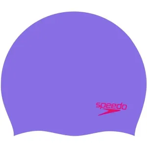 Speedo MOULDED SILC CAP JU Junioren  Badekappe, violett, größe