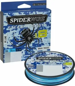 SpiderWire Stealth® Smooth8 x8 PE Braid Blue Camo 0,19 mm 18,0 kg-39 lbs 150 m