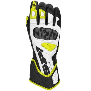 Spidi Str-6 Schwarz Fluorescente Gelb Handschuhe Größe L
