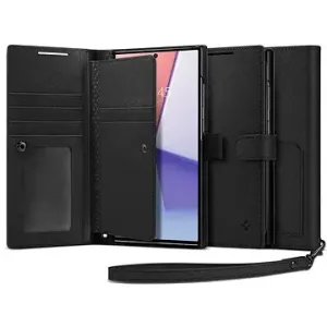 Spigen Wallet S Plus Black Cover für Samsung Galaxy S23 Ultra