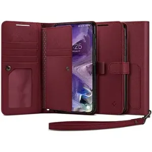 Spigen Wallet S Plus Burgundy Cover für Samsung Galaxy S23