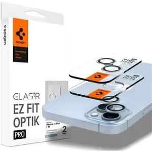 Spigen Glass EZ Fit Optik Pro 2 Pack Blue für iPhone 14 / iPhone 14 Plus