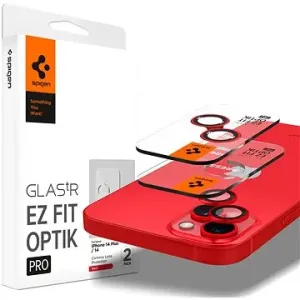 Spigen Glass EZ Fit Optik Pro 2 Pack Red für iPhone 14 / iPhone 14 Plus