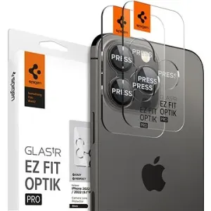 Spigen tR EZ Fit Optik Pro 2er Pack Schwarz iPhone 14 Pro/iPhone 14 Pro Max/15 Pro/15 Pro Max