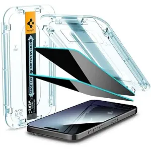 Spigen Glass tR EZ Fit (Privacy) 2 Pack Transparency iPhone 15 Pro