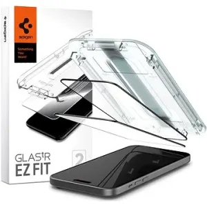Spigen Glass tR EZ Fit 2 Pack FC Black iPhone 15