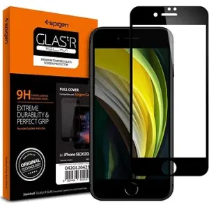 Spigen Glass FC HD Black iPhone SE 2022/SE 2020/8/7