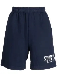 SPORTY & RICH - Sports Cotton Gym Shorts