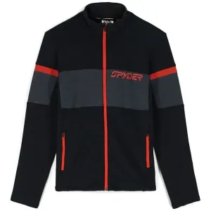 Spyder Speed Full Zip Mens Fleece Jacket Black/Volcano S Jacket