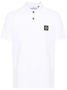 STONE ISLAND - Cotton Polo Shirt With Logo