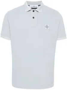 STONE ISLAND - Logo Cotton Polo Shirt #1549028