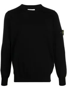 STONE ISLAND - Logo Cotton Sweater