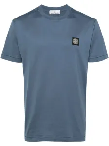STONE ISLAND - Logo Cotton T-shirt #1525734