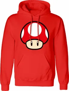 Super Mario Hoodie Power Up Mushroom M Red