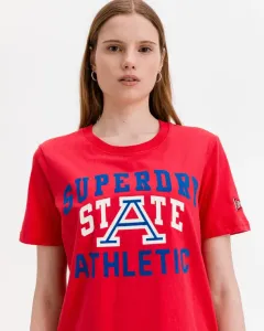SuperDry Cellgiate Athletic Union T-Shirt Rot #731541